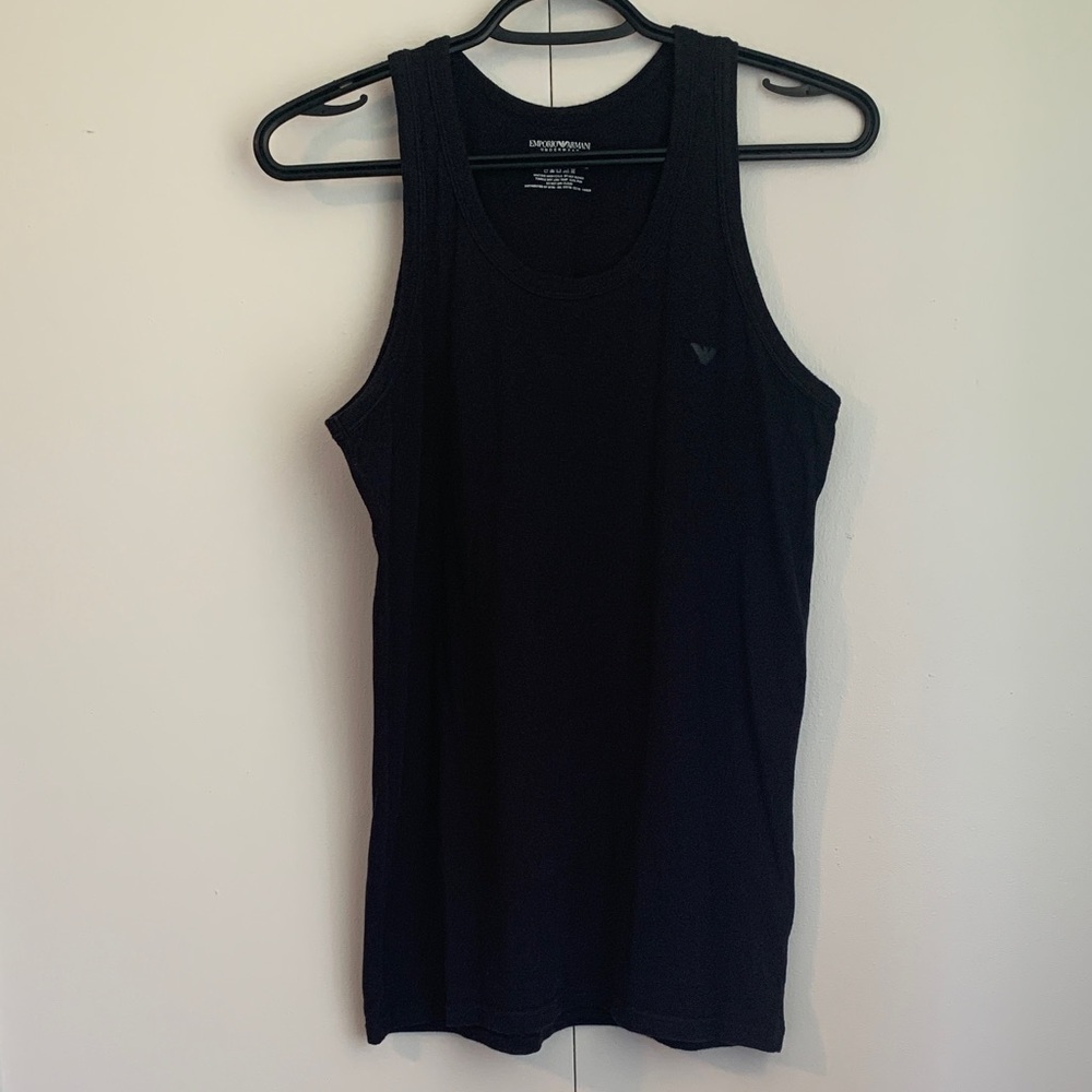 Emporio Armani Underwear Men’s Black Muscle Tank Top Size Medium